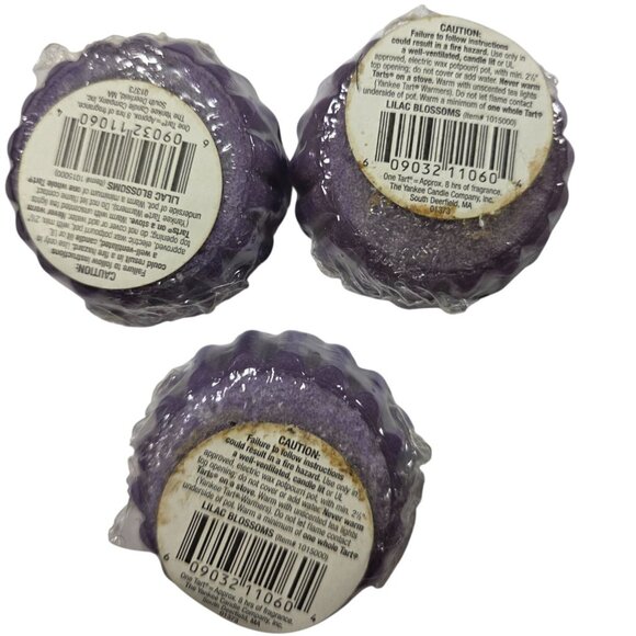 Yankee Candle Lilac Blossoms Wax Tarts Set Of 3 Purple Aromatherapy floral - Picture 3 of 4